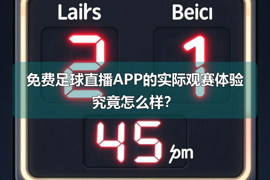 免费足球直播APP的实际观赛体验究竟怎么样?